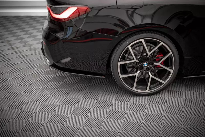 Maxton Design Street Pro Diffusor Flaps für BMW 4er G22 M Paket matt schwarz – Ansicht 1