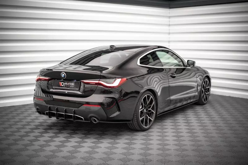 Maxton Design Street Pro Diffusor Flaps für BMW 4er G22 M Paket matt schwarz – Ansicht 2