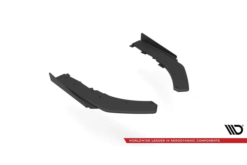 Maxton Design Street Pro Diffusor Flaps für BMW 4er G22 M Paket matt schwarz mit Hochglanz Flaps – Ansicht 3