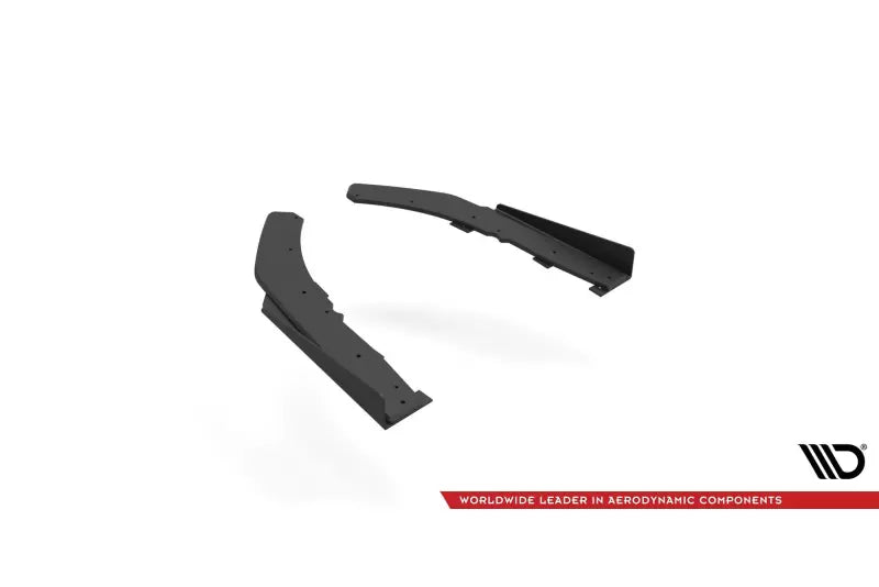 Maxton Design Street Pro Diffusor Flaps für BMW 4er G22 M Paket matt schwarz mit Hochglanz Flaps – Ansicht 4