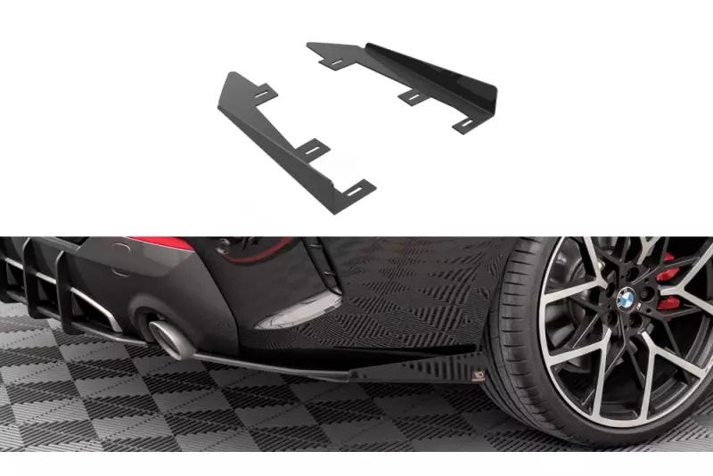 Maxton Design Street Pro Heckdiffusor Flaps für BMW 4er G22 M Paket Hochglanz schwarz – Ansicht 1