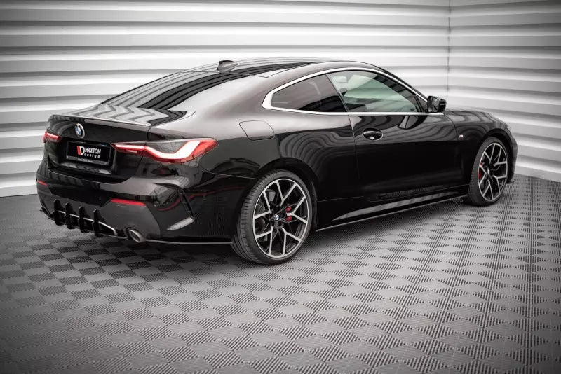 Maxton Design Street Pro Seitenschweller (Paar) für BMW 4er G22 M Paket matt schwarz – Ansicht 2