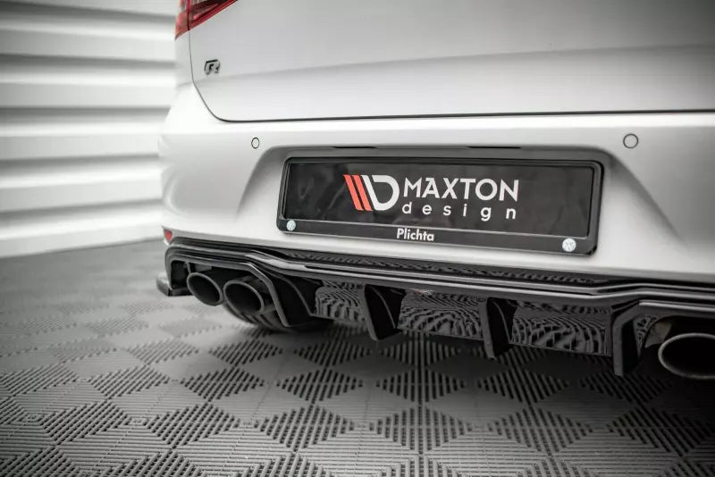 Maxton Design Heckdiffusor V.2 für VW Golf 7 R / R-Line (2012-2016) Hochglanz schwarz – Ansicht 3