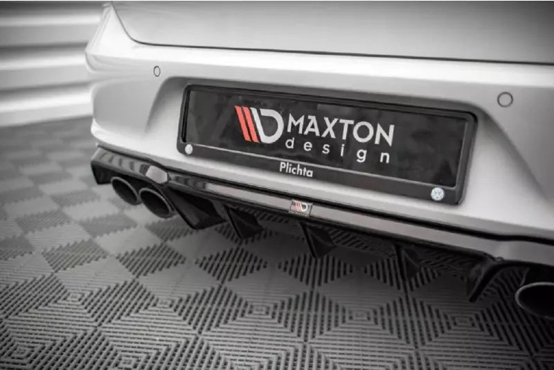 Maxton Design Heckdiffusor V.1 für VW Golf 7 R / R-Line 2012-2016 Hochglanz schwarz – Ansicht 2
