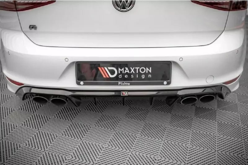 Maxton Design Heckdiffusor V.1 für VW Golf 7 R / R-Line 2012-2016 Hochglanz schwarz – Ansicht 3