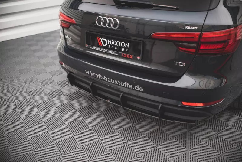 Maxton Design Street Pro Heckdiffusor für Audi A4 Avant B9 Schwarz – Ansicht 1