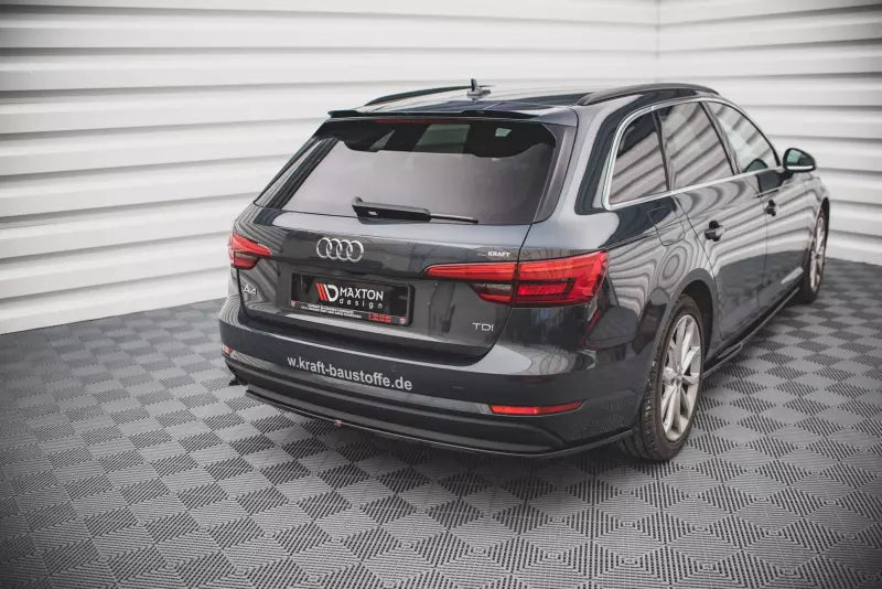 Maxton Design Heckdiffusor für Audi A4 Avant B9 Hochglanz schwarz – Ansicht 1