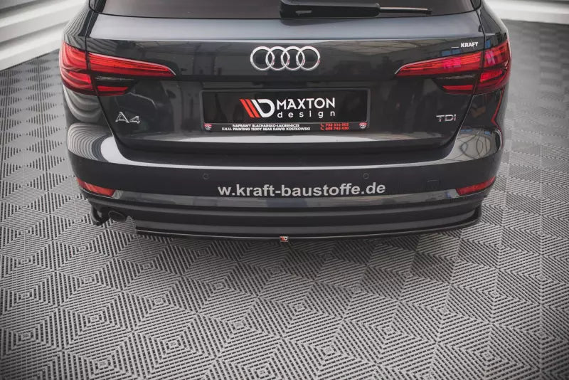Maxton Design Heckdiffusor für Audi A4 Avant B9 Hochglanz schwarz – Ansicht 3