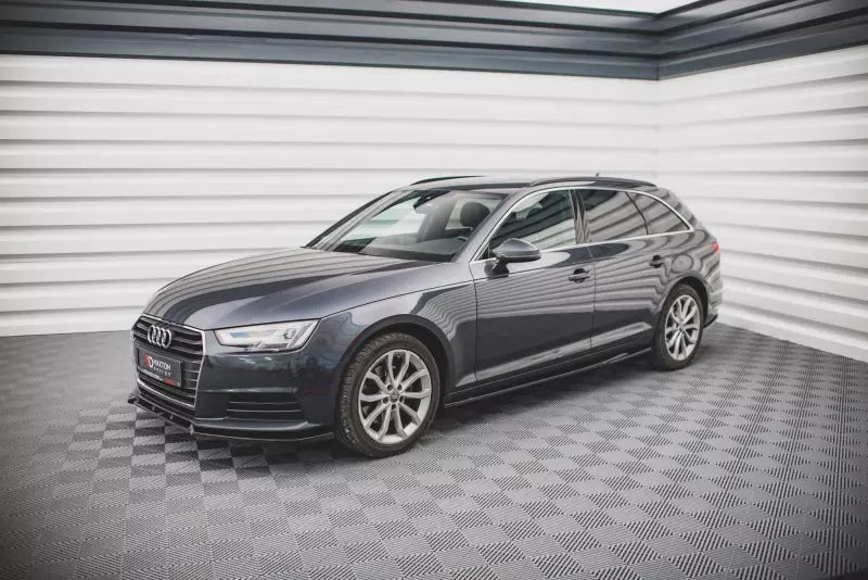Maxton Design Seitenschweller (Paar) für Audi A4 Avant B9 Hochglanz schwarz – Ansicht 2