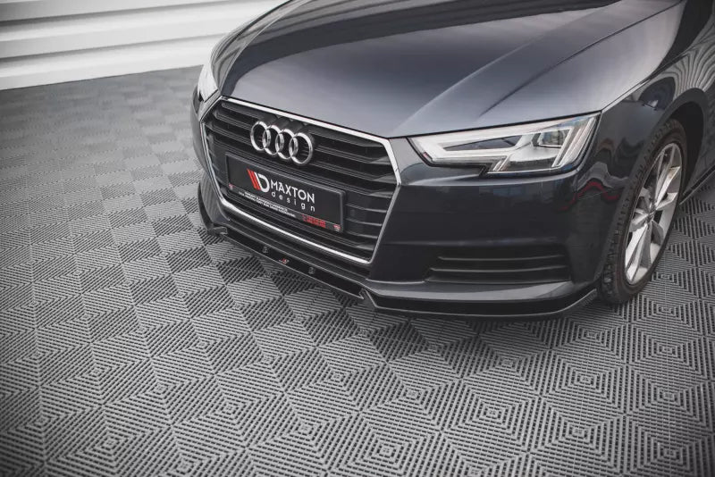 Maxton Design Frontlippe V.1 für Audi A4 Avant B9 Hochglanz schwarz – Ansicht 3