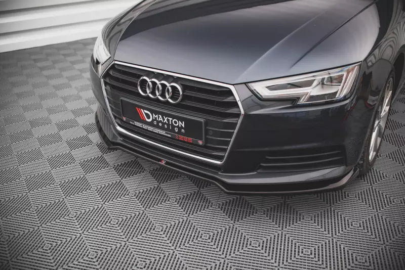 Maxton Design Frontlippe V.2 für Audi A4 Avant B9 Hochglanz schwarz – Ansicht 3
