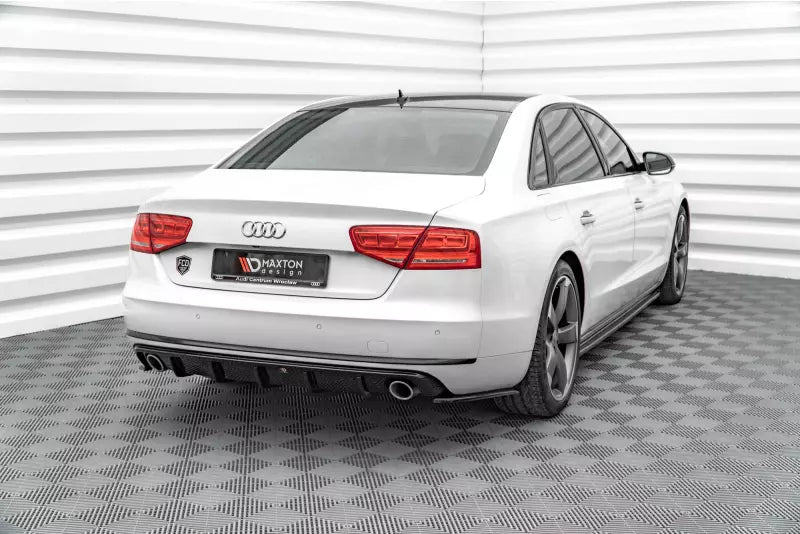 Maxton Design Heckdiffusor für Audi A8 D4 Hochglanz schwarz – Ansicht 4