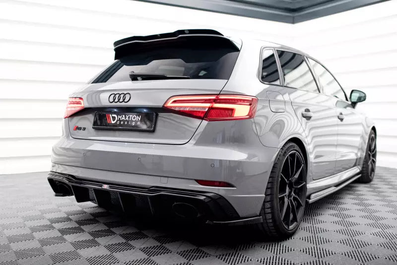 Maxton Design Heckdiffusor für Audi RS3 8V Sportback Facelift 2017- Hochglanz schwarz – Ansicht 1
