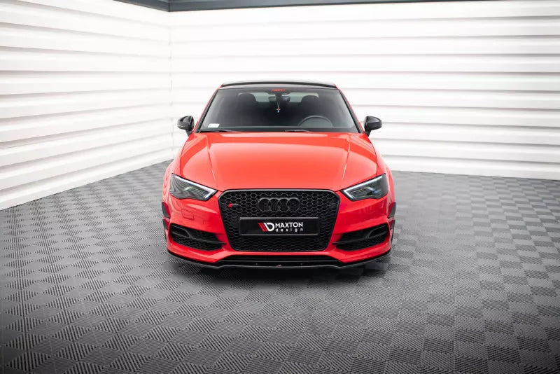 Maxton Design Frontlippe V.2 Audi S3 / A3 S-Line 8V Hochglanz schwarz – Ansicht 2