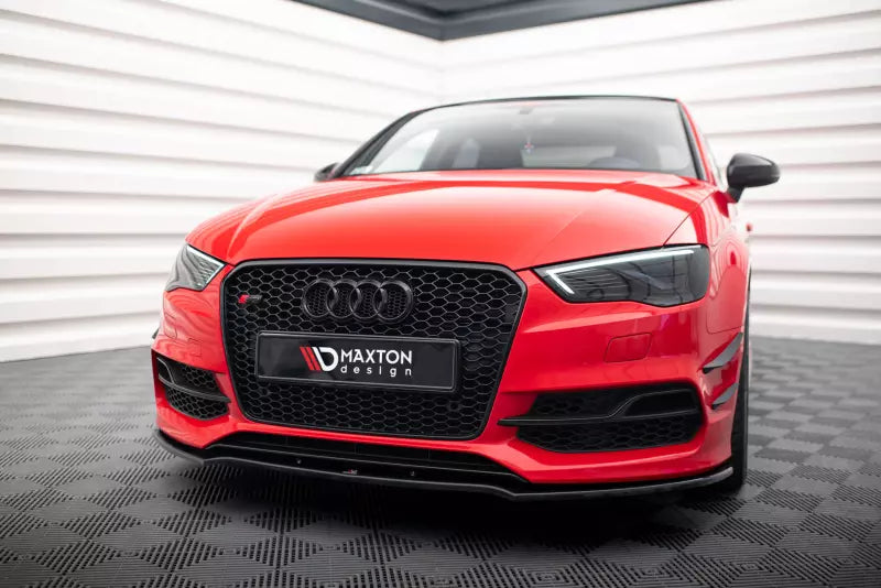 Maxton Design Frontlippe V.2 Audi S3 / A3 S-Line 8V Hochglanz schwarz – Ansicht 4