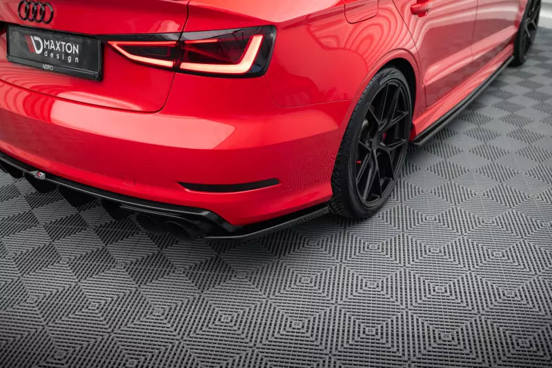 Maxton Design Diffusor Flaps für Audi S3 Sedan 8V Hochglanz schwarz – Ansicht 1