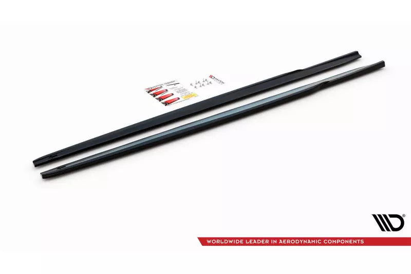 Maxton Design Seitenschweller (Paar) V.1 für BMW 2 Gran Coupe M-Paket F44 Hochglanz schwarz – Ansicht 4