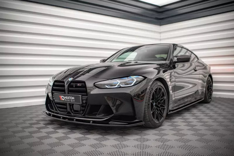 Maxton Design Frontlippe V.1 für BMW M3 G80 G81 / M4 G82 G83 Hochglanz schwarz – Ansicht 1
