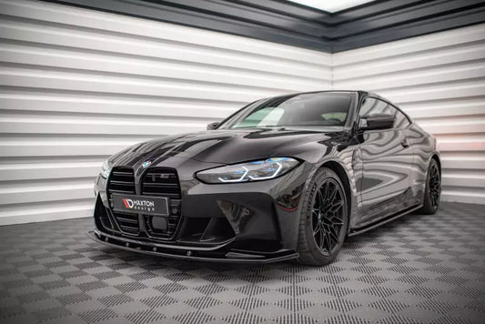 Maxton Design Frontlippe V.1 für BMW M3 G80 G81 / M4 G82 G83 Hochglanz schwarz – Ansicht 1