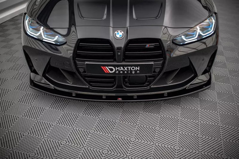 Maxton Design Frontlippe V.1 für BMW M3 G80 G81 / M4 G82 G83 Hochglanz schwarz – Ansicht 2