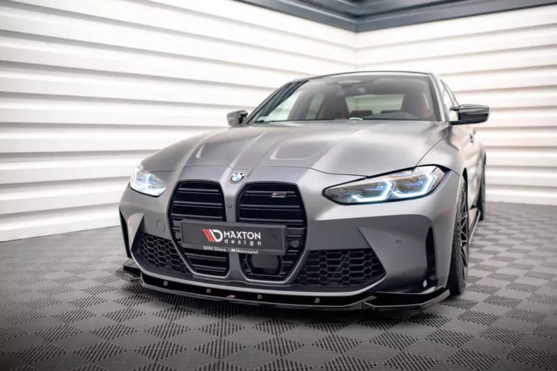 Maxton Design Frontlippe V.2 für BMW M3 G80 G81 / M4 G82 G83 Hochglanz schwarz – Ansicht 1