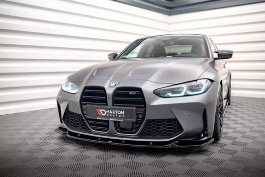 Maxton Design Frontlippe V.2 für BMW M3 G80 G81 / M4 G82 G83 Hochglanz schwarz – Ansicht 1