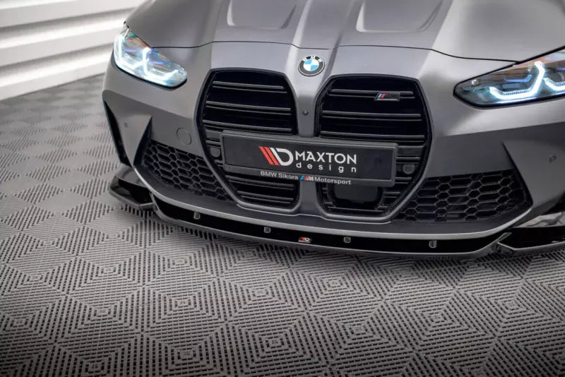 Maxton Design Frontlippe V.2 für BMW M3 G80 G81 / M4 G82 G83 Hochglanz schwarz – Ansicht 2