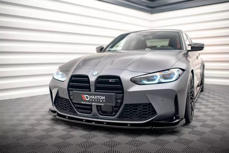 Maxton Design Frontlippe V.3 für BMW M3 G80 G81 / M4 G82 G83 Hochglanz schwarz – Ansicht 1