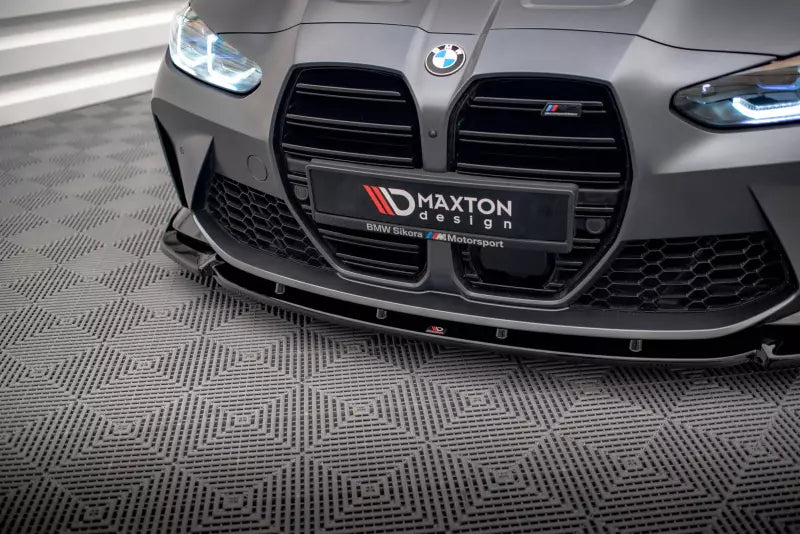 Maxton Design Frontlippe V.3 für BMW M3 G80 G81 / M4 G82 G83 Hochglanz schwarz – Ansicht 2