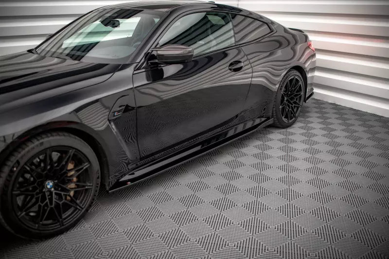 Maxton Design Seitenschweller (Paar) V.1 für BMW M4 G82 Hochglanz schwarz – Ansicht 1