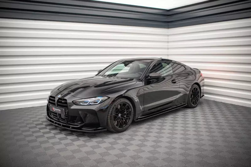 Maxton Design Seitenschweller (Paar) V.2 für BMW M4 G82 Hochglanz schwarz – Ansicht 2