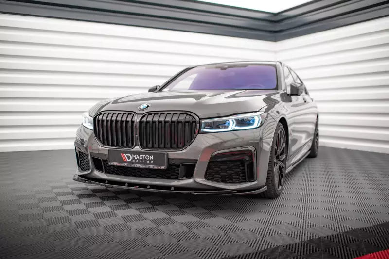 Maxton Design Frontlippe V.1 für BMW 7 G11 M-Paket Facelift Hochglanz schwarz – Ansicht 1