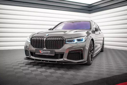 Maxton Design Frontlippe V.1 für BMW 7 G11 M-Paket Facelift Hochglanz schwarz – Ansicht 1