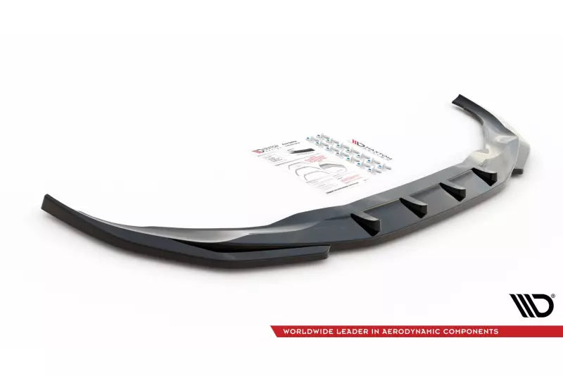 Maxton Design Frontlippe V.1 für BMW 7 G11 M-Paket Facelift Hochglanz schwarz – Ansicht 3