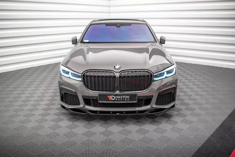 Maxton Design Frontlippe V.2 für BMW 7 G11 M-Paket Facelift Hochglanz schwarz – Ansicht 2