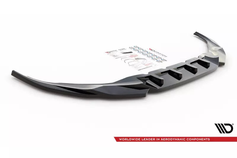 Maxton Design Frontlippe V.2 für BMW 7 G11 M-Paket Facelift Hochglanz schwarz – Ansicht 3