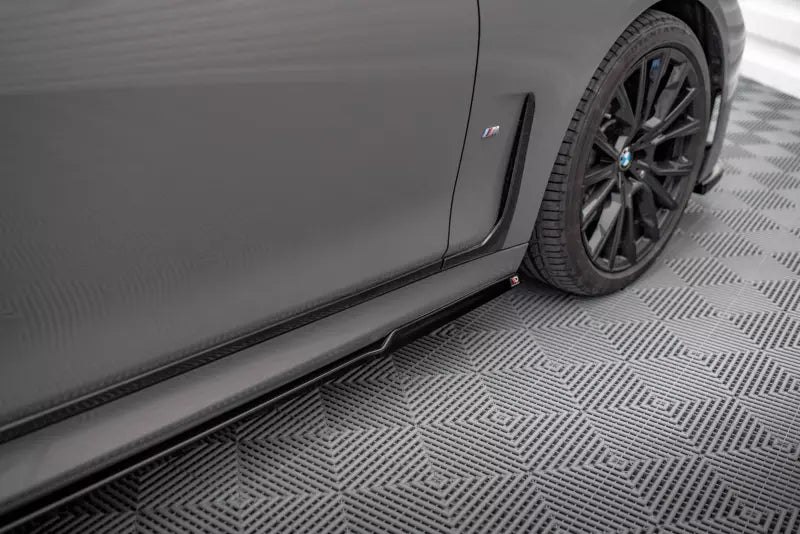 Maxton Design Seitenschweller (Paar) für für BMW 7 M-Paket G11 Facelift Hochglanz schwarz – Ansicht 1