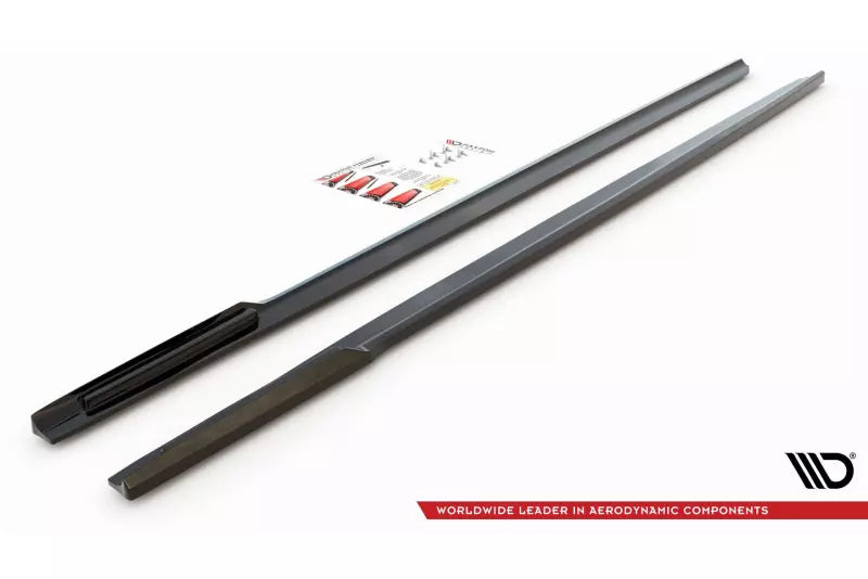 Maxton Design Seitenschweller (Paar) für für BMW 7 M-Paket G11 Facelift Hochglanz schwarz – Ansicht 3