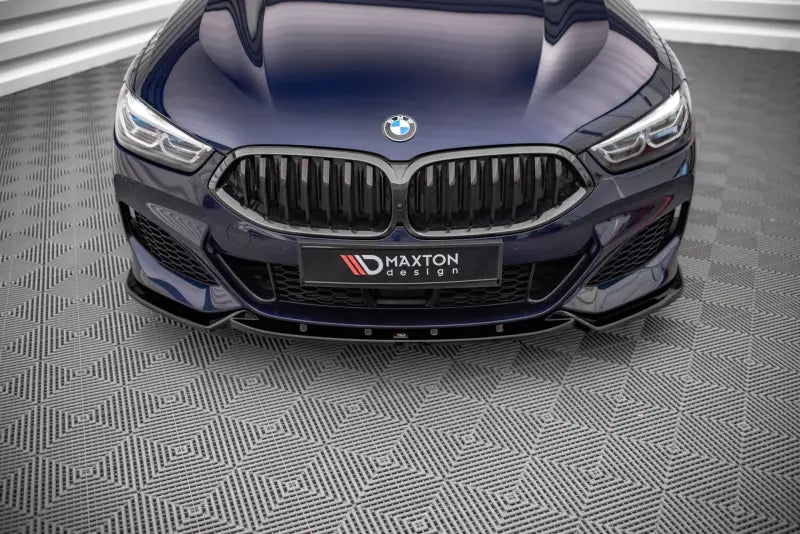 Maxton Design Frontlippe V.3 für BMW 8er M-Paket Cabrio G14, Coupe G15, Grand Coupe G16 Hochglanz schwarz – Ansicht 1