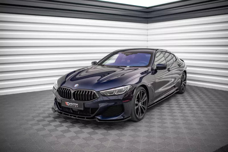 Maxton Design Frontlippe V.3 für BMW 8er M-Paket Cabrio G14, Coupe G15, Grand Coupe G16 Hochglanz schwarz – Ansicht 2