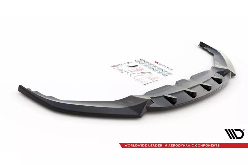 Maxton Design Frontlippe V.3 für BMW 8er M-Paket Cabrio G14, Coupe G15, Grand Coupe G16 Hochglanz schwarz – Ansicht 3