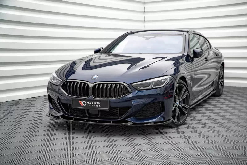 Maxton Design Frontlippe V.4 für BMW 8er M-Paket Cabrio G14, Coupe G15, Grand Coupe G16 Hochglanz schwarz – Ansicht 1