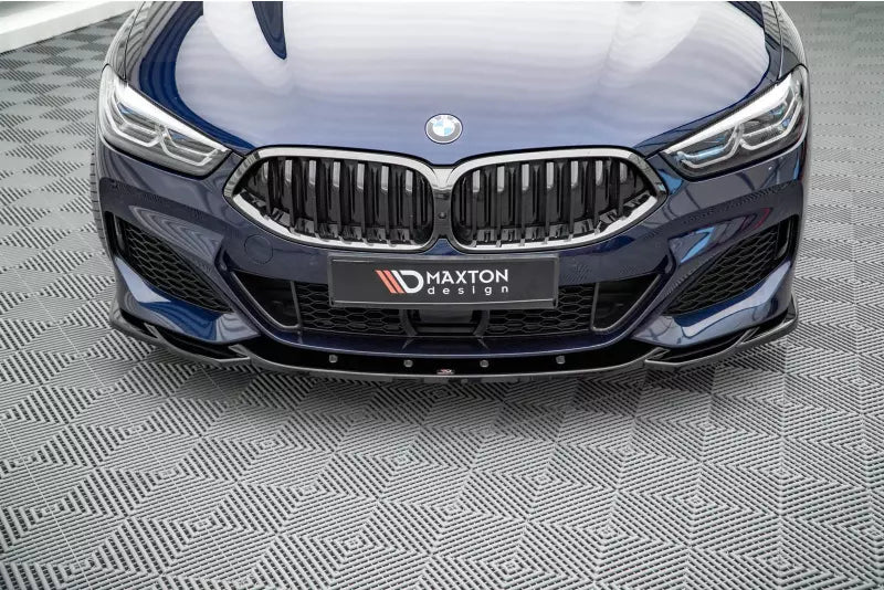 Maxton Design Frontlippe V.4 für BMW 8er M-Paket Cabrio G14, Coupe G15, Grand Coupe G16 Hochglanz schwarz – Ansicht 3