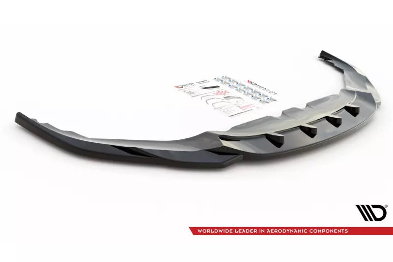 Maxton Design Frontlippe V.4 für BMW 8er M-Paket Cabrio G14, Coupe G15, Grand Coupe G16 Hochglanz schwarz – Ansicht 4