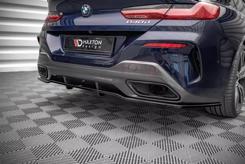 Maxton Design Heckdiffusor DTM Look für BMW 8 Gran Coupe M-Paket G16 Hochglanz schwarz – Ansicht 1