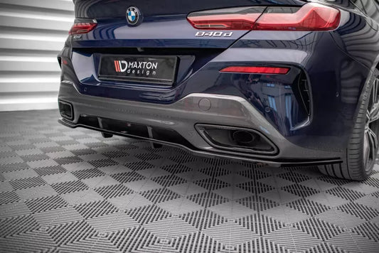 Maxton Design Heckdiffusor DTM Look für BMW 8 Gran Coupe M-Paket G16 Hochglanz schwarz – Ansicht 1
