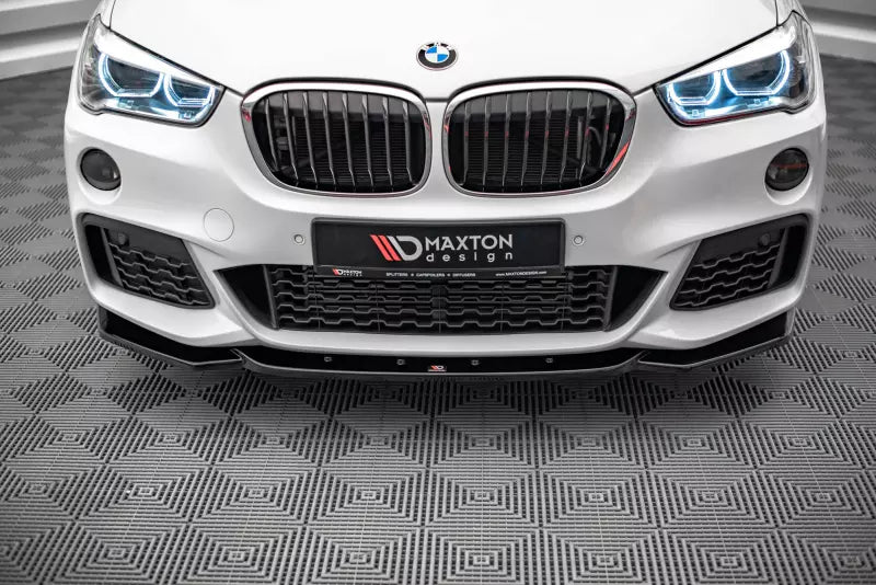 Maxton Design Frontlippe V.1 für BMW X1 M-Paket F48 Hochglanz schwarz – Ansicht 2