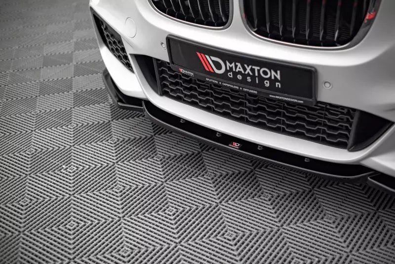 Maxton Design Frontlippe V.1 für BMW X1 M-Paket F48 Hochglanz schwarz – Ansicht 3