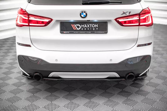Maxton Design Heckdiffusor für BMW X1 M-Paket F48 Hochglanz schwarz – Ansicht 1