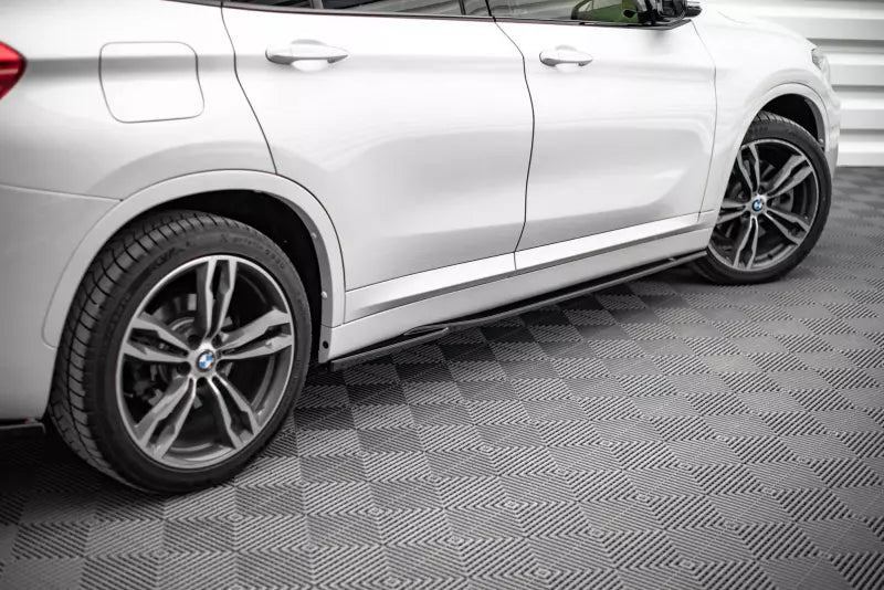 Maxton Design Seitenschweller (Paar) für BMW X1 M-Paket F48 Hochglanz schwarz – Ansicht 1